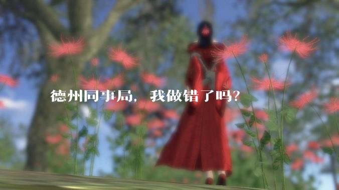 德州同事局，我做错了吗？