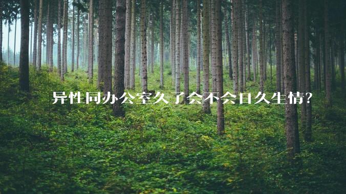 异性同办公室久了会不会日久生情？